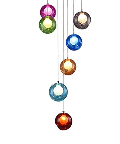 Ball Pendant 7 Lumiles Minimalmaux Luminaire MultiSur Pivotant pour Coin Lect