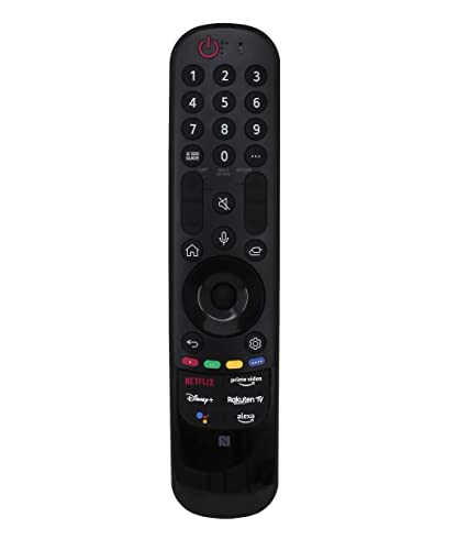 Universal Magic Motion Voice Remote Control Compatible for LG MR22GN Smart 4K UHD OLED QNED NanoCell TV with Netflix Prime Video Guide Movies Play & Pause