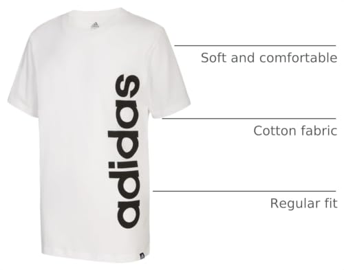 Image of Adidas Boys Short Sleeve Linear Logo T-Shirt