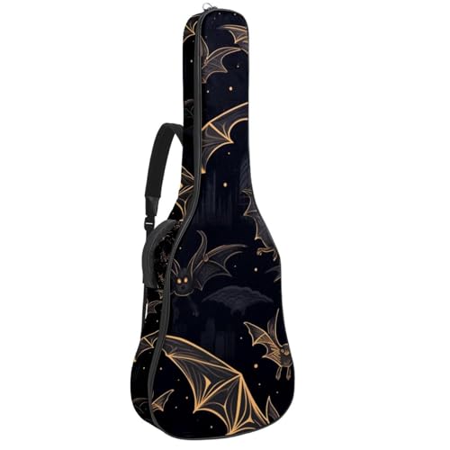 Sac pour guitare acoustique Halloween avec bandoulière réglable et crochet