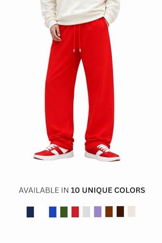 Image of Rockwell Men's Baggy Sweatpants | Cotton Terry Relaxed Fit Joggers for Men | Oversized Streetwear Track Pants | Casual Gym & Everyday Wear| 007