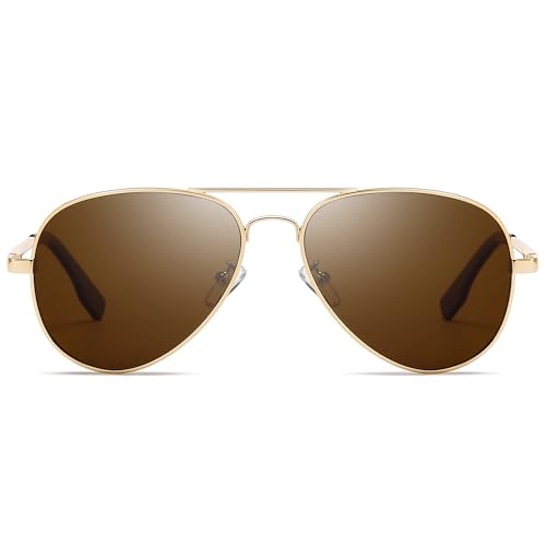 SUNGAIT Classic Aviator Sunglasses for Men Women Polarized UV400 Protection Vintage Retro Chic
