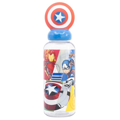Stor BOTELLA FIGURITA 3D 560 ML AVENGERS SEVEN WONDERS CAPTAIN AMERICA