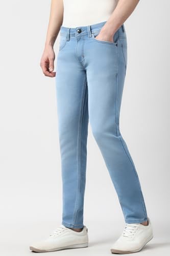 Image of Peter England Men's Skinny Fit Jeans | Premium | Casual Wear | Stylish Bottoms