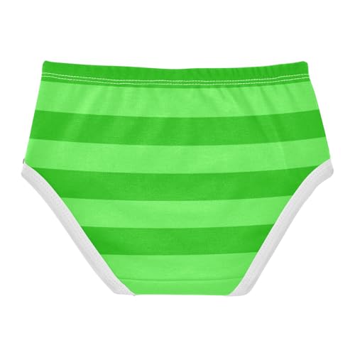 Green Gradient Stripe Toddler Girls's Underwear 2T2