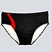Mens Swim Briefs Sexy Glare Graphic Print Swimwear Low Rise Bikini Trunks Fashion with Adjustable Drawstring Spandex Shorts Men Board 03# Black XL