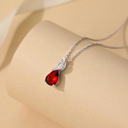 925 Sterling Silver Wife Necklaces for Women With Rose Gift Box- Romantic Wife Christmas Gift Ideas Valentines Day Rose Gifts for Her Girlfriend, Fiancé, Soulmate Jewelry for Women on Birthday Anniversary & Mother's Day3