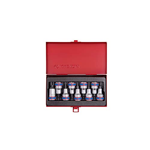 King Tony Set Di 9 Chiavi A Bussola Da 1/2", 60mm, Grado Industriale, Acciaio Cromo Vanadio