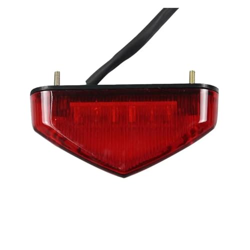 Feu arrière moto universal 12V avec feu stop et éclairage de plaque