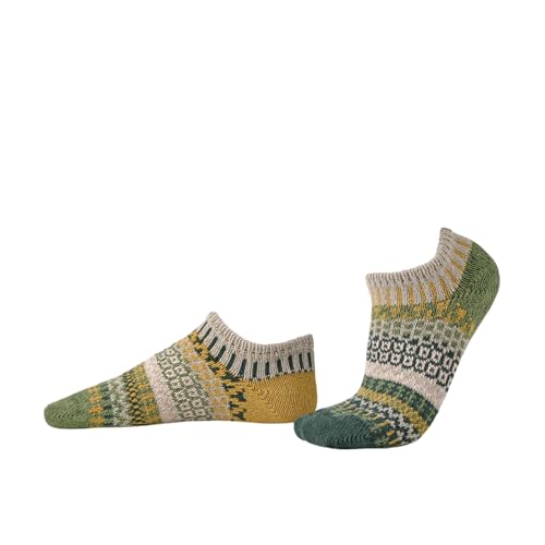 Image of Solmate Socks Women & Men Classic Knit Mismatched No Show Ankle Socks