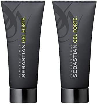 Sebastian Professional Gel Forte | Fijación fuerte | Gel flexible, 200ml (Paquete de 2)