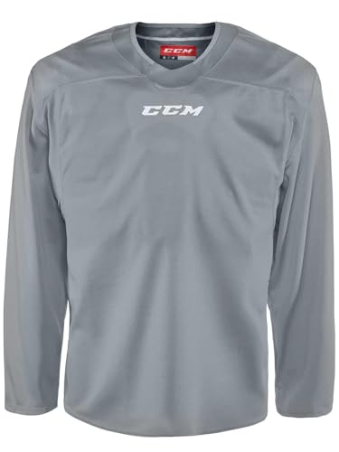 PG Sports CCM 6000 Hockey Jersey, Senior (US, Alpha, X-Large, Regular, Regular, Grey/White)