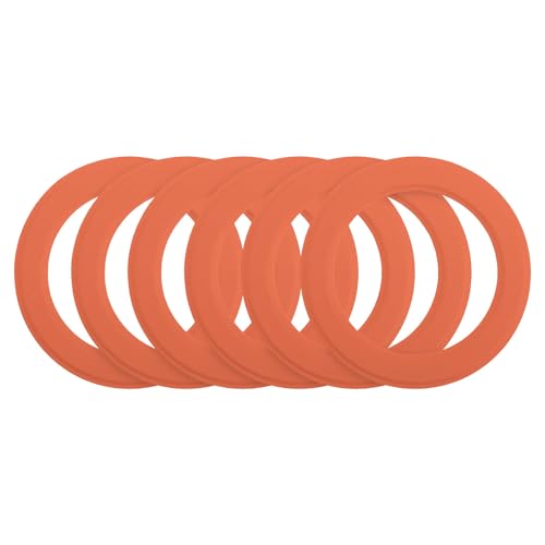 Anneaux magnétiques en cuir orange pour recharger son téléphone en voiture