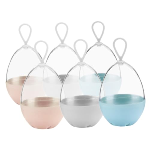 OUNONA 6Piezas Caja de Esponjas de Maquillaje de Soporte Portátil Reutilizable con Lanyard Organizador Práctico y Uso Diario Cualquier Lugar