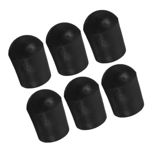HEMOTON Accessories 6pcs Endpin Protector Caps Anti-slip Endpin Tips for Durable Rubber Easy Installation for Practice and Performance