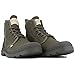 Palladium Men's Pampa Detroit Zip Boot, Non-slip Cotton Lace Up Vegan Boot for Fall Winter, Olive Night, 12M