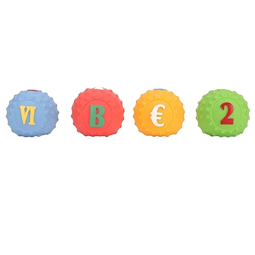 Juguete mordible interactivo de látex para perros 4 piezas miniatura 2