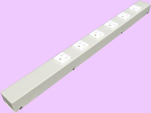20 in Hardwired Power Strip, Beige, H02006NVG