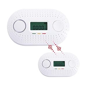 fxo Detector de Monóxido de Carbono – CO Alarme con Batería a Prueba de Manipulaciones de 10 Años – Se Puede Interconectar con La Alarma de Humo y Calor fxo