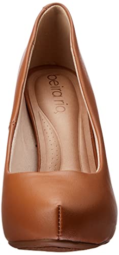 Scarpin Beira Rio Salto Grosso Feminino, Camel, 36