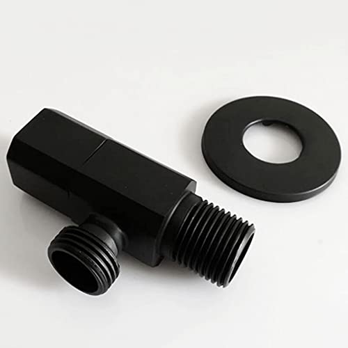 Válvula de ángulo de latón negro G1/2, la clave para un baño moderno y funcional 6