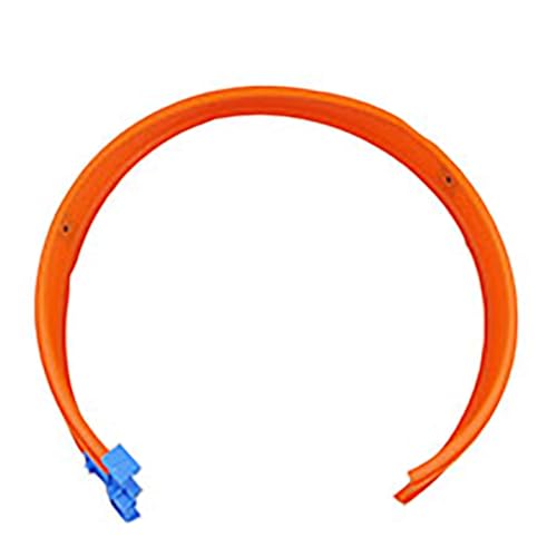Replacement Part for Hot-Wheels Corkscrew Crash Die-Cast Vehicle Race Track Set FTB65 - Replacement Orange Track Loop G