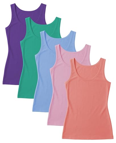 Image of Sexy Basics Women's Stretch Tank Tops | Multi Packs & Colors Sport Tanks