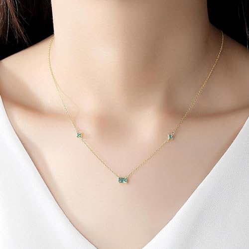 Collier coréen topaze verte idéal pour le quotidien