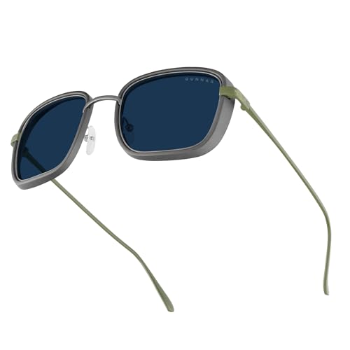 Image of Gunnar x Fallout - Vault 33 - Blue light Blocking Glasses, Gunmetal /Olive
