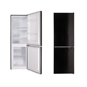 Respekta Staande Koel-vriescombinatie / 109 L Koelruimte / 48 L Vriesruimte / Met instelbare thermostaat en ijsblokjesmaker / KG144S-37 / (H) 144 x (B) 47,4 x (D) 49,5 cm / 39 dB / Zwart