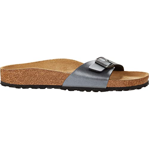 Birkenstock Madrid Bf, Sandalias Hombre, Black Metallic, 38 Eu Birkenstock Madrid Bf, Sandalias Hombre, Black Metallic, 38 Eu
