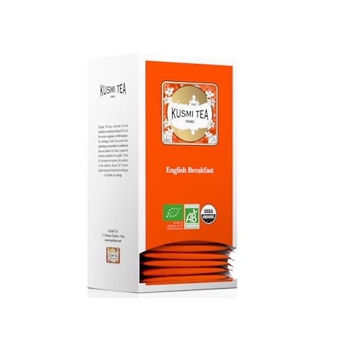 Kusmi Tea - Englisches Frühstück Bio - Box mit 25 Musselin-Teebeuteln