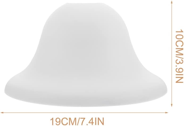 Operitacx Mushroom Lamp Shades 7.48X7.48X3.93 Inch Plastic Ceiling Lamp Covers Nordic Style Hanging Light Shade Set of 4 for Bedroom Living Room Office