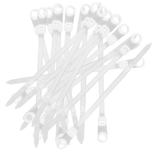 Fascette multifunzione in nylon con foro per vite, 100 pezzi, riutilizzabili, per casa, studio, officina