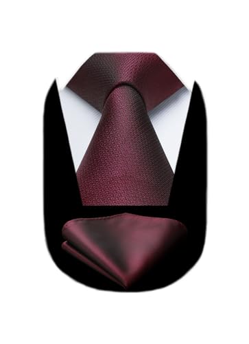 Misure della cravatta da uomo: larghezza della cravatta: 8,5 cm; lunghezza della cravatta: 150 cm; dimensioni del fazzoletto da taschino: 31 cm x 31 cm; Contenuto della confezione: cravatta e fazzoletto da taschino.