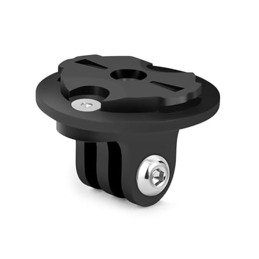 Halterung für Gopro Fahrradcomputer für Garmin Edge - Universal Adapter Combo für Gopro, Passend für Garmin Edge Halterung Fahrrad, Lochabstand 22-24mm, Fahrradcomputerhalterung, FahrradlichtHalterung