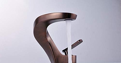 Grifos de lavabo de tocador de baño en bronce frotado estilo clásico Grúa-2