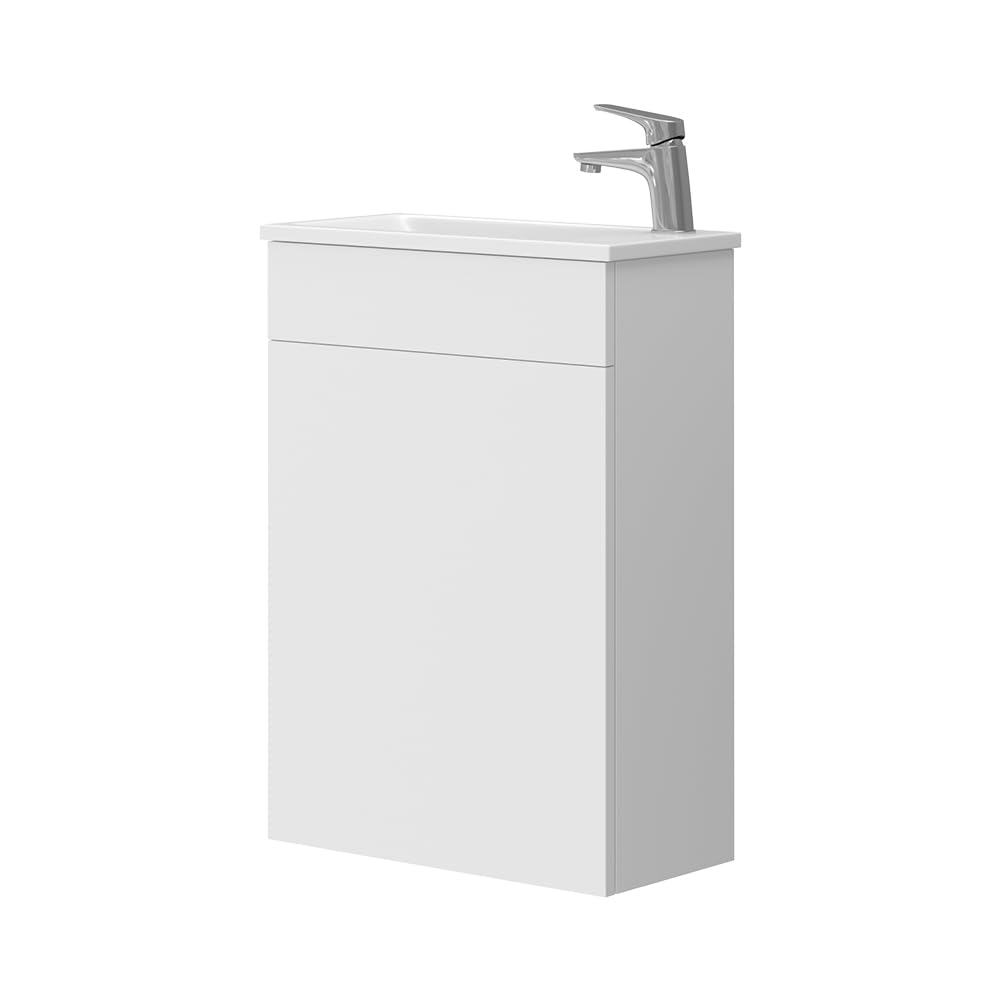 Vicco Ensemble de Meubles de Salle de Bain Amadeo, Blanc 50 cm