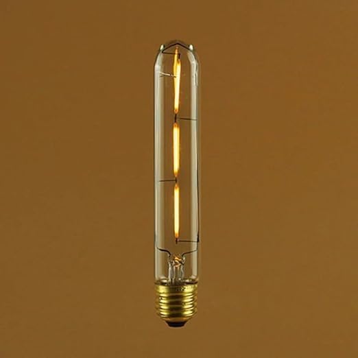 AHUJA INTERNATIONAL T185 Vintage Retro Edison Bulbs, Bulb, E27 Base Warm White, Linear Tubular Filament Lights, Tubular Bulb, for cafe, restaurants, hotels, home,office(T185 Linear -7 Inch - 4W)-image-15