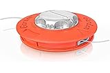 Fadenkopf für Motorsense, M10 x 1,25 Links Mähkopf Fadenspule Doppelfadenkopf für Motorsense, Freischneider, Grasschneider