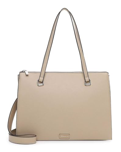 Tamaris sac shopper Faiza Beige en grand format souple et finitions chics