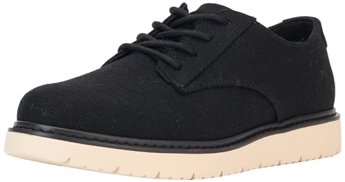 TOMS Herren Navi Trvl Lite Oxford, Black Heritage Canvas, 43 EU