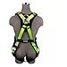 Safewaze 019-1063 PRO Full Body Harness: 3D, MB Chest, FD, TB Legs (S/M)