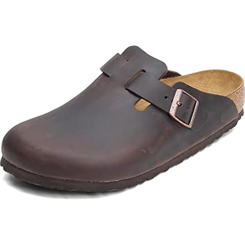 Birkenstock Men's Boston Soft Footbed Clog Habana Brown Cover