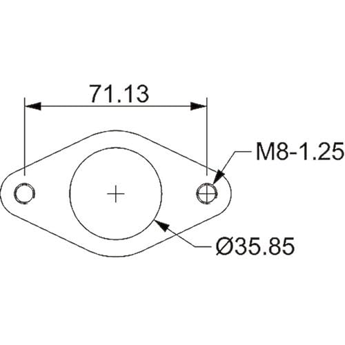 Image of Vibrant 14370 35-38mm External Wastegate Flange
