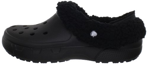 crocs Unisex Mammoth EVO Lined Clog,Black/Black,6 M US