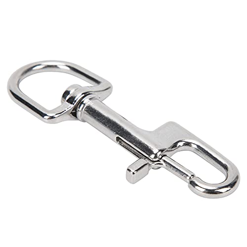 Snap Hooks, Durable Stainless Steel Single Eye Snap Clips 4 Inch for Keychain Tarp Cover Flagpole Diving Gear Outdoor Enthusiasts