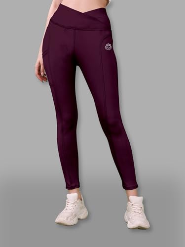 Image of Tight /Pants /Legging with Side Pocket, Stretchy Tights and a high Waist for Women and Girls' use in The Gym,Yoga,Running,Cycling