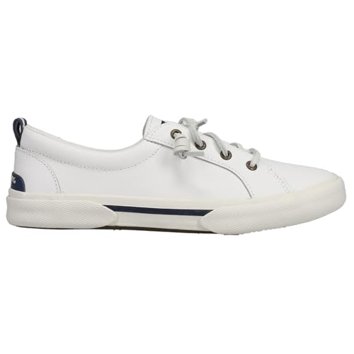 Sperry Womens Pier Wave LTT Lace Up Sneakers Shoes Casual - White - Size 9 W