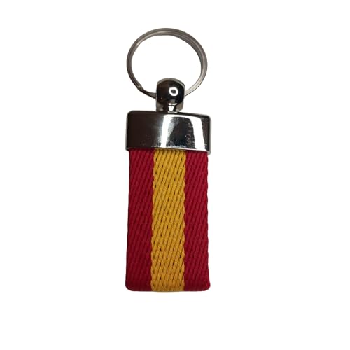 Vendopolis Llavero bandera de España lona Ubrique y metal - Calidad Extra (España) Unisex